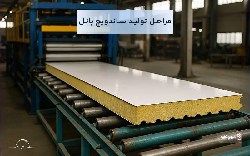 مراحل تولید ساندویچ پانل