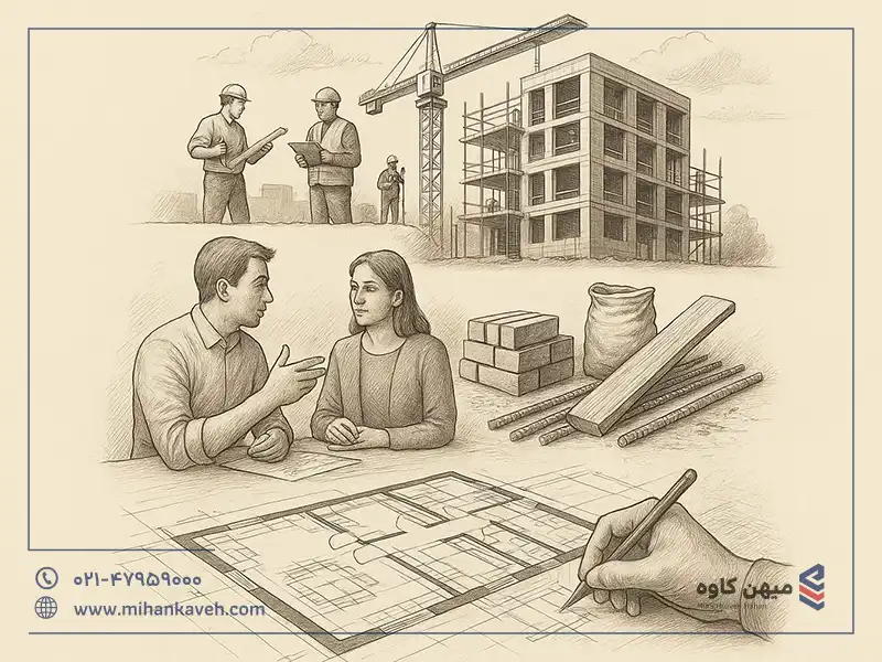 از نقشه تا تکمیل پروژه