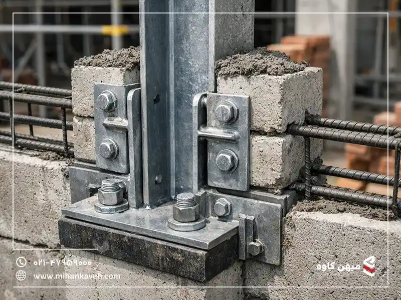 وال پست ترکیبی (فلز و بتن)